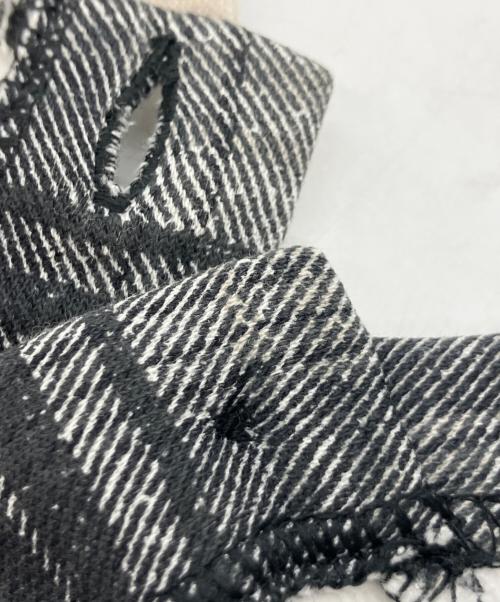NIKE（ナイキ）NIKE (ナイキ) Supreme (シュプリーム) Plaid Hooded Sweatshirt ブラック×ホワイト サイズ:Mの古着・服飾アイテム