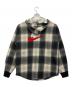 NIKE (ナイキ) Supreme (シュプリーム) Plaid Hooded Sweatshirt ブラック×ホワイト サイズ:M：13000円
