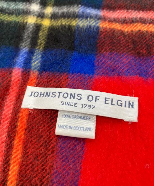 JOHNSTONS OF ELGIN（ジョンストンズ オブ エルガン）JOHNSTONS OF ELGIN (ジョンストンズ オブ エルガン) マフラー レッドの古着・服飾アイテム