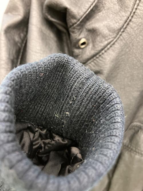 GENUINE LEATHER（ジェニュインレザー）GENUINE LEATHER (ジェニュインレザー) レザージャケット ブラック サイズ:-の古着・服飾アイテム