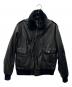 GENUINE LEATHER（ジェニュインレザー）の古着「レザージャケット」｜ブラック