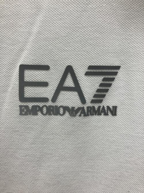 EA7（イーエーセブン）EA7 (イーエーセブン) 半袖ポロシャツ ホワイト×レッド サイズ:XLの古着・服飾アイテム