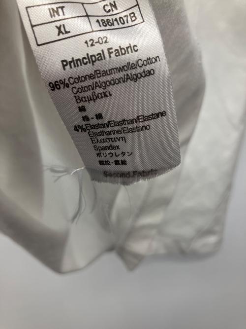 EA7（イーエーセブン）EA7 (イーエーセブン) 半袖ポロシャツ ホワイト×レッド サイズ:XLの古着・服飾アイテム