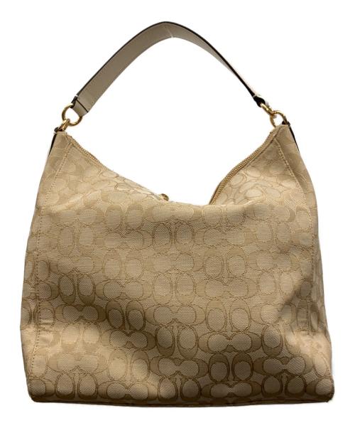 COACH（コーチ）COACH (コーチ) 2WAYショルダーバッグ ベージュ×ホワイトの古着・服飾アイテム