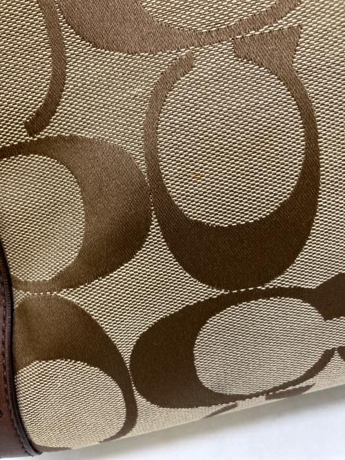 COACH（コーチ）COACH (コーチ) トートバッグ ベージュ×ブラウンの古着・服飾アイテム