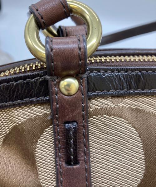 COACH（コーチ）COACH (コーチ) トートバッグ ベージュ×ブラウンの古着・服飾アイテム