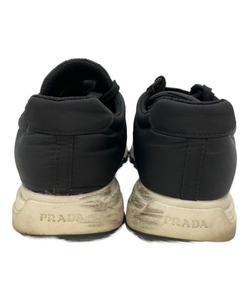 PRADA（プラダ）PRADA (プラダ) ローカットスニーカー ブラック サイズ:81/2の古着・服飾アイテム