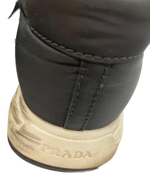 PRADA（プラダ）PRADA (プラダ) ローカットスニーカー ブラック サイズ:81/2の古着・服飾アイテム