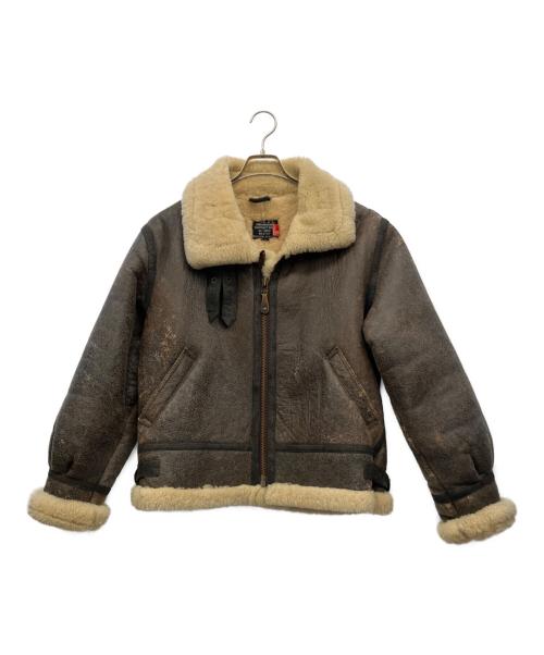 ノーブランド（ノーブランド）ノーブランド (ノーブランド) ムートンジャケット ブラウン サイズ:40の古着・服飾アイテム