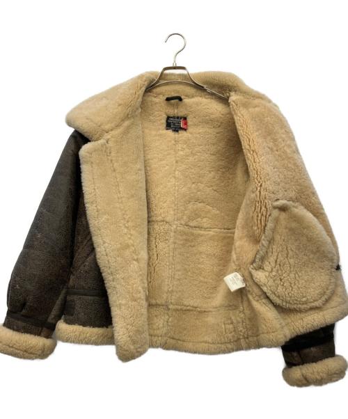 ノーブランド（ノーブランド）ノーブランド (ノーブランド) ムートンジャケット ブラウン サイズ:40の古着・服飾アイテム