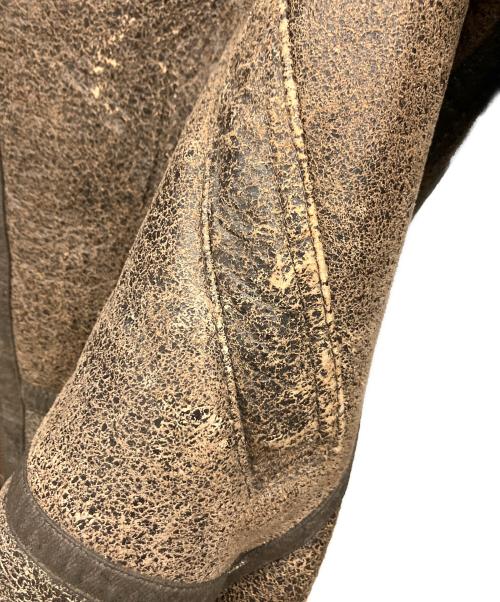 ノーブランド（ノーブランド）ノーブランド (ノーブランド) ムートンジャケット ブラウン サイズ:40の古着・服飾アイテム