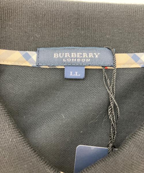 BURBERRY LONDON（バーバリーロンドン）BURBERRY LONDON (バーバリーロンドン) 半袖ポロシャツ ブラック サイズ:Mの古着・服飾アイテム