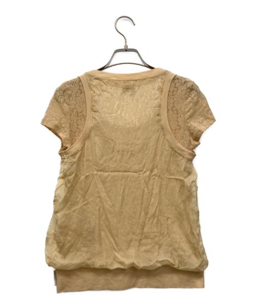 DOLCE & GABBANA（ドルチェ＆ガッバーナ）DOLCE & GABBANA (ドルチェ＆ガッバーナ) 半袖カットソー ベージュ サイズ:XSの古着・服飾アイテム