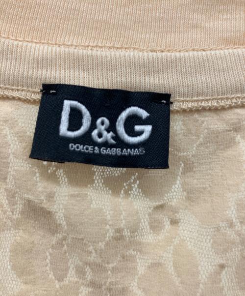 DOLCE & GABBANA（ドルチェ＆ガッバーナ）DOLCE & GABBANA (ドルチェ＆ガッバーナ) 半袖カットソー ベージュ サイズ:XSの古着・服飾アイテム