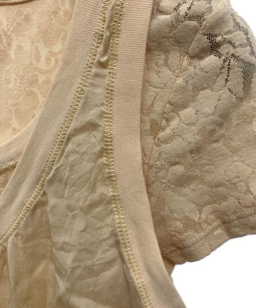 DOLCE & GABBANA（ドルチェ＆ガッバーナ）DOLCE & GABBANA (ドルチェ＆ガッバーナ) 半袖カットソー ベージュ サイズ:XSの古着・服飾アイテム