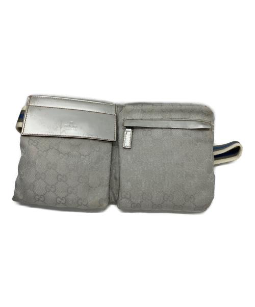 GUCCI（グッチ）GUCCI (グッチ) ウエストポーチ ライトグレーの古着・服飾アイテム