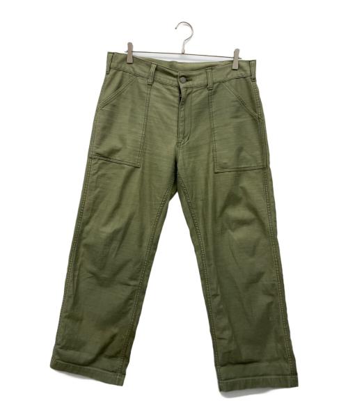 児島ジーンズ（コジマジーンズ）児島ジーンズ (コジマジーンズ) ベイカーパンツ グリーン サイズ:36の古着・服飾アイテム