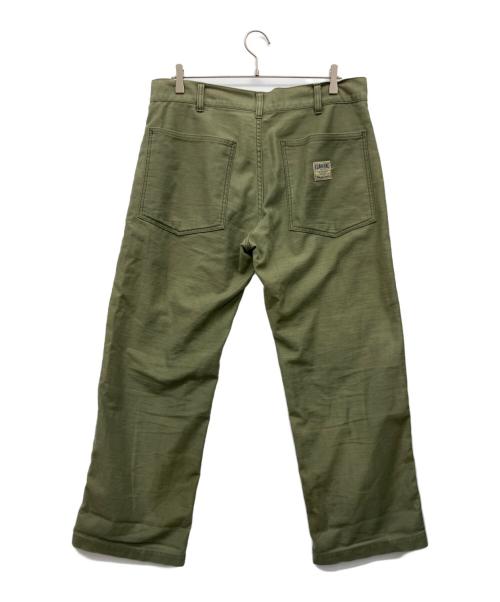 児島ジーンズ（コジマジーンズ）児島ジーンズ (コジマジーンズ) ベイカーパンツ グリーン サイズ:36の古着・服飾アイテム