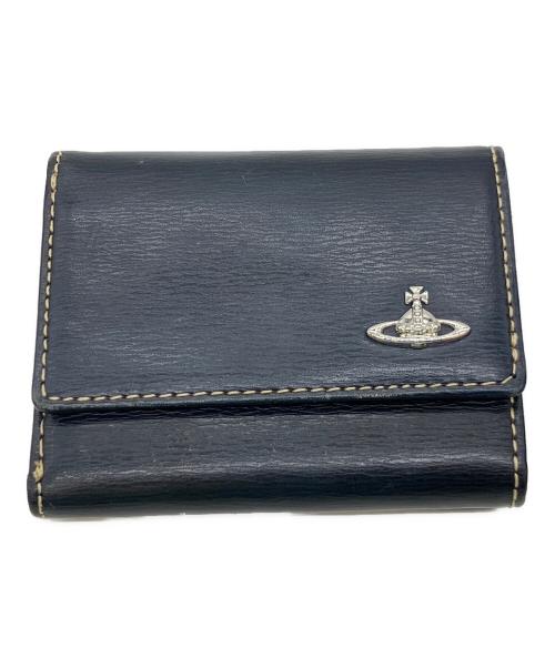 Vivienne Westwood（ヴィヴィアンウエストウッド）Vivienne Westwood (ヴィヴィアンウエストウッド) 3つ折り財布 ネイビーの古着・服飾アイテム