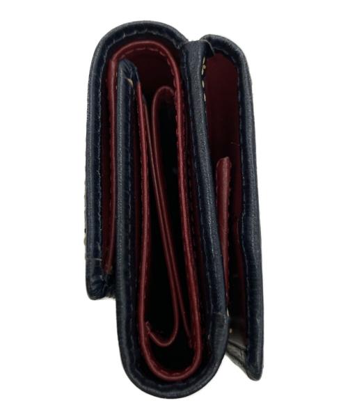 Vivienne Westwood（ヴィヴィアンウエストウッド）Vivienne Westwood (ヴィヴィアンウエストウッド) 3つ折り財布 ネイビーの古着・服飾アイテム