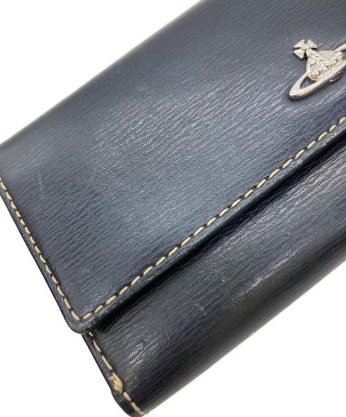 Vivienne Westwood（ヴィヴィアンウエストウッド）Vivienne Westwood (ヴィヴィアンウエストウッド) 3つ折り財布 ネイビーの古着・服飾アイテム