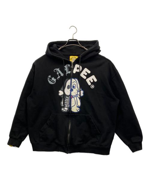 GALPEE（ガルピー）GALPEE (ガルピー) ジップパーカー ブラック サイズ:Lの古着・服飾アイテム