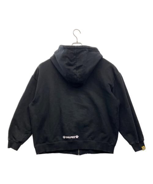 GALPEE（ガルピー）GALPEE (ガルピー) ジップパーカー ブラック サイズ:Lの古着・服飾アイテム