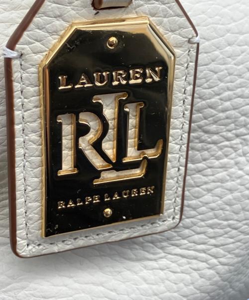 POLO RALPH LAUREN（ポロ・ラルフローレン）POLO RALPH LAUREN (ポロ・ラルフローレン) 2WAYショルダーバッグ ホワイトの古着・服飾アイテム