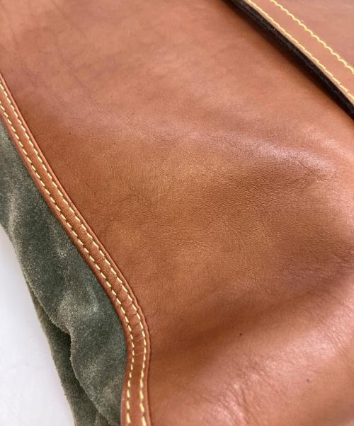 LOEWE（ロエベ）LOEWE (ロエベ) トートバッグ グリーン×ブラウンの古着・服飾アイテム