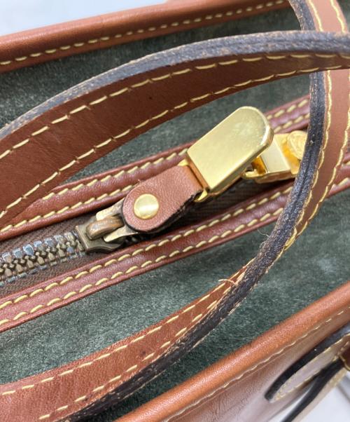 LOEWE（ロエベ）LOEWE (ロエベ) トートバッグ グリーン×ブラウンの古着・服飾アイテム