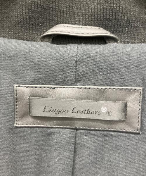 Liugoo Leathers（リューグーレザーズ）LIUGOO LEATHERS (リューグーレザーズ) レザージャケット ブラック サイズ:3Lの古着・服飾アイテム