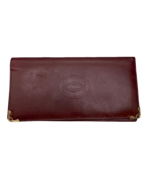 Cartier（カルティエ）Cartier (カルティエ) 札入れ ワインレッドの古着・服飾アイテム