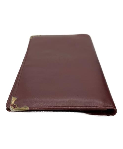Cartier（カルティエ）Cartier (カルティエ) 札入れ ワインレッドの古着・服飾アイテム