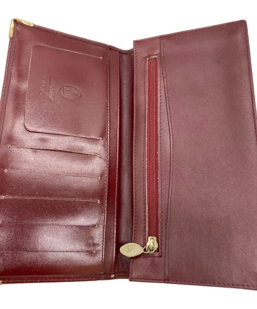 Cartier（カルティエ）Cartier (カルティエ) 札入れ ワインレッドの古着・服飾アイテム