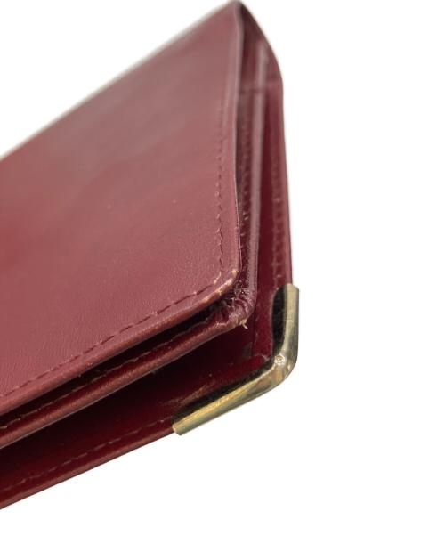 Cartier（カルティエ）Cartier (カルティエ) 札入れ ワインレッドの古着・服飾アイテム