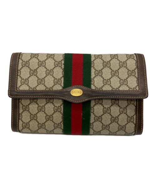 GUCCI（グッチ）GUCCI (グッチ) クラッチバッグ ベージュの古着・服飾アイテム