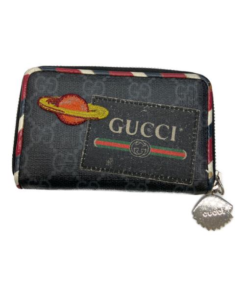 GUCCI（グッチ）GUCCI (グッチ) ナイトクーリェGGスプリームコインケース ブラックの古着・服飾アイテム