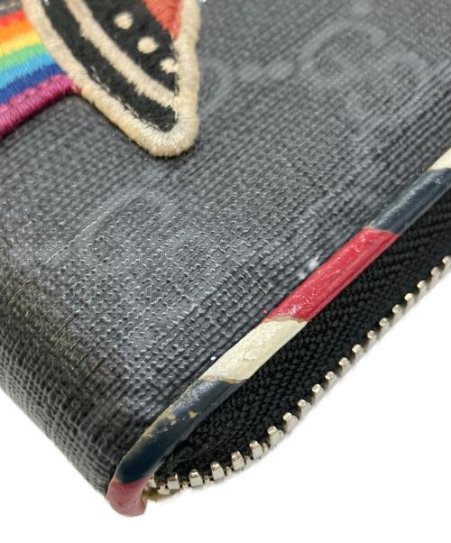 GUCCI（グッチ）GUCCI (グッチ) ナイトクーリェGGスプリームコインケース ブラックの古着・服飾アイテム