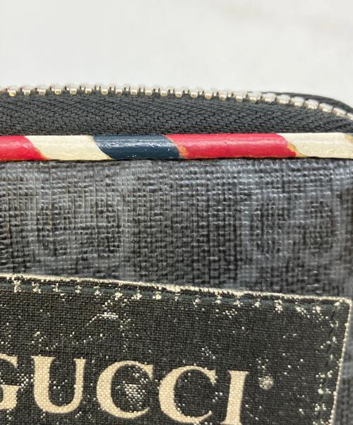GUCCI（グッチ）GUCCI (グッチ) ナイトクーリェGGスプリームコインケース ブラックの古着・服飾アイテム