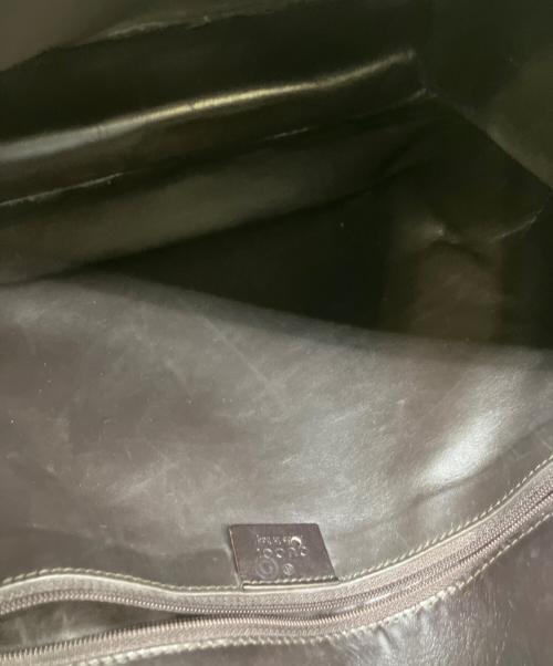 GUCCI（グッチ）GUCCI (グッチ) ハンドバッグ ダークブラウンの古着・服飾アイテム