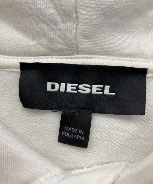 DIESEL（ディーゼル）DIESEL (ディーゼル) プルオーバーパーカー ホワイト サイズ:XSの古着・服飾アイテム