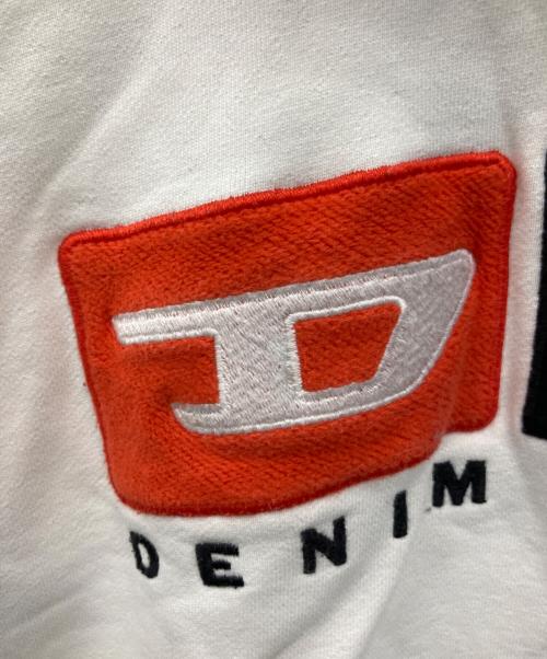 DIESEL（ディーゼル）DIESEL (ディーゼル) プルオーバーパーカー ホワイト サイズ:XSの古着・服飾アイテム
