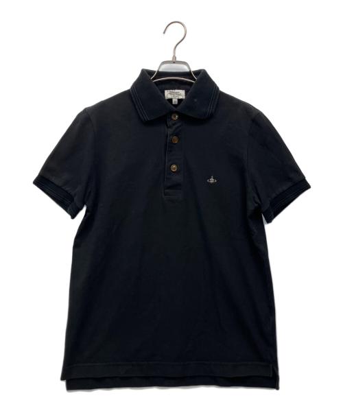 Vivienne Westwood（ヴィヴィアンウエストウッド）Vivienne Westwood (ヴィヴィアンウエストウッド) 半袖ポロシャツ ブラック サイズ:48の古着・服飾アイテム