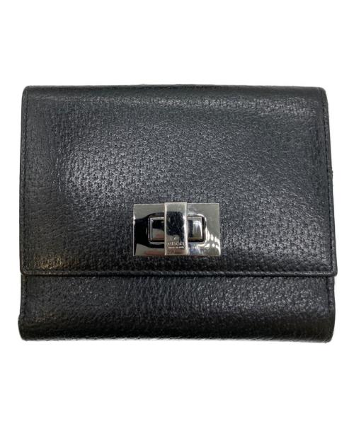 GUCCI（グッチ）GUCCI (グッチ) 2つ折り財布 ブラックの古着・服飾アイテム