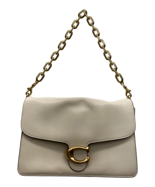 COACH（コーチ）COACH (コーチ) ショルダーバッグ アイボリー×ゴールドの古着・服飾アイテム