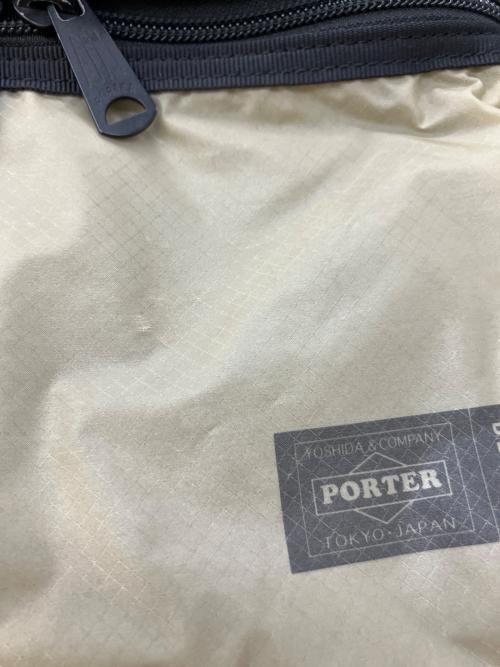 BEAMS（ビームス）BEAMS (ビームス) PORTER (ポーター) リュック ブラック×ベージュの古着・服飾アイテム