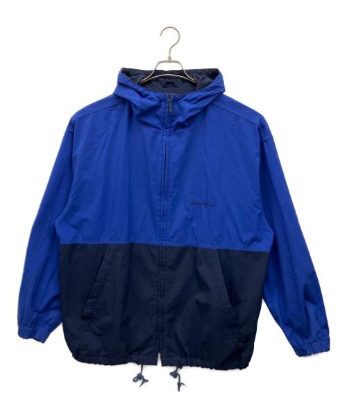 Eddie Bauer（エディーバウアー）Eddie Bauer (エディーバウアー) ナイロンジャケット ブルー×ネイビー サイズ:Mの古着・服飾アイテム