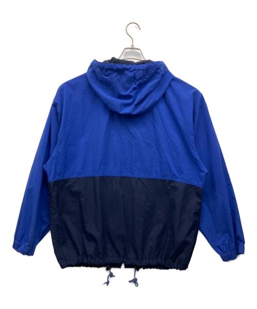Eddie Bauer（エディーバウアー）Eddie Bauer (エディーバウアー) ナイロンジャケット ブルー×ネイビー サイズ:Mの古着・服飾アイテム