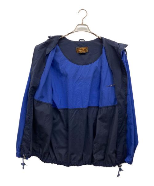 Eddie Bauer（エディーバウアー）Eddie Bauer (エディーバウアー) ナイロンジャケット ブルー×ネイビー サイズ:Mの古着・服飾アイテム