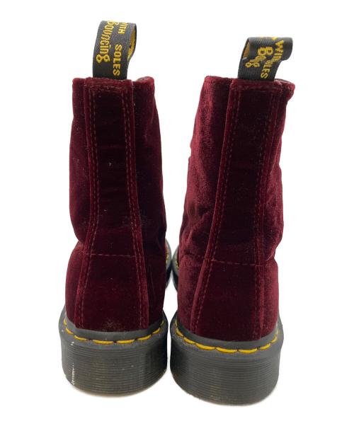 Dr.Martens（ドクターマーチン）Dr.Martens (ドクターマーチン) PASCAL VELVET レッド サイズ:UK4の古着・服飾アイテム